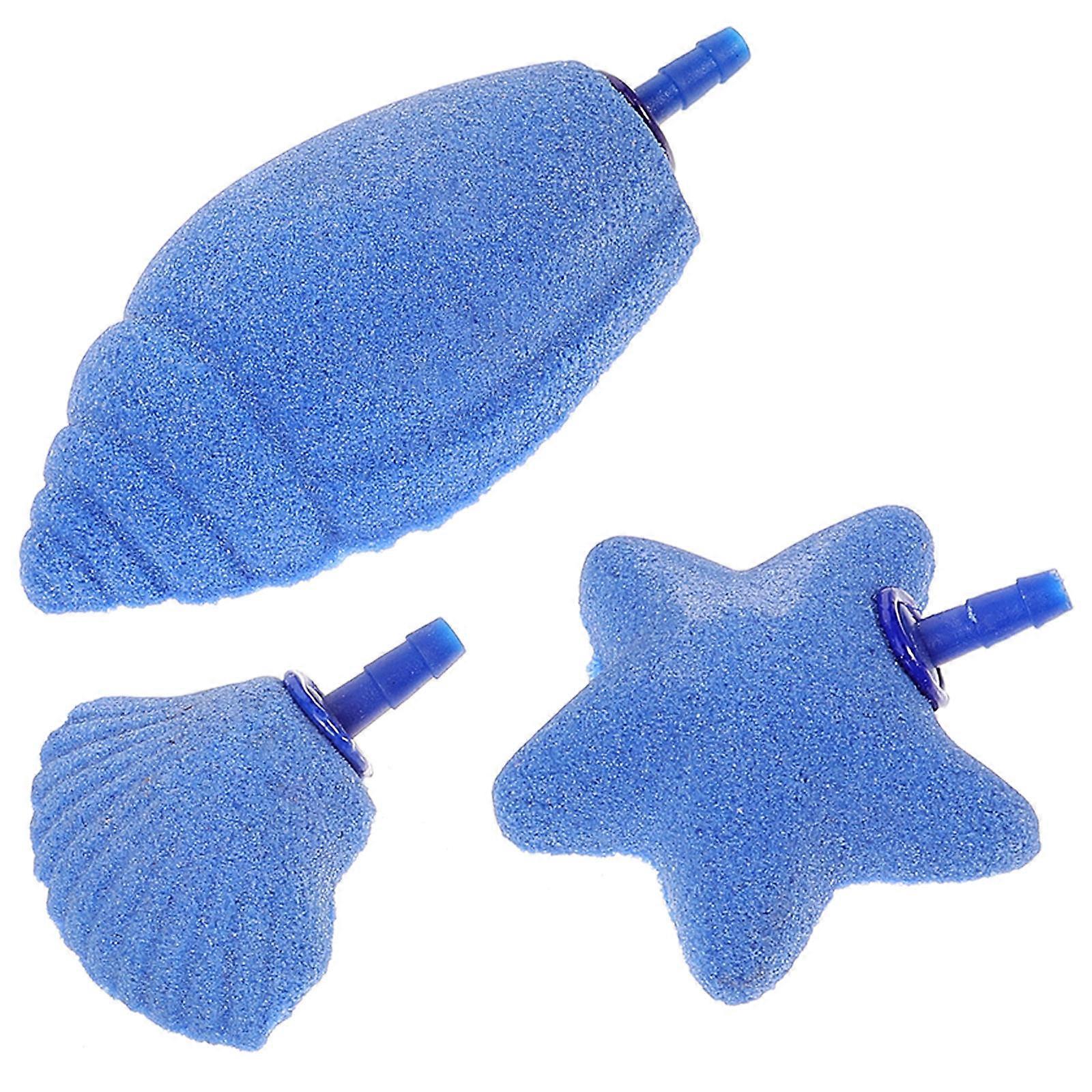 Bubble Diffuser For Aquarium 12 Pcs Safe Material Fish Tank Hydroponics 2.24X1.97X0.79IN Sea Star Shape