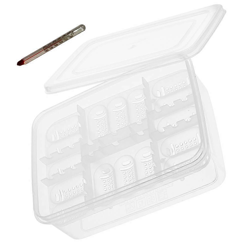 Reptile Egg Incubator Plastic Tray for 3Pcs 16-Compartments Egg Incubation