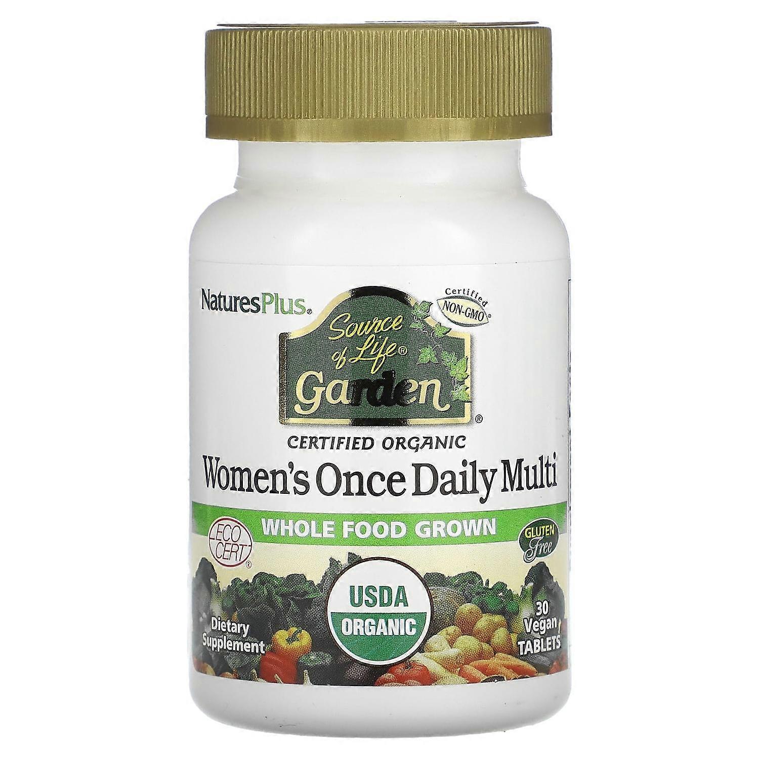 NaturesPlus, Source of Life Garden, Women's Once Daily Multi, 30 Vegan Tablets