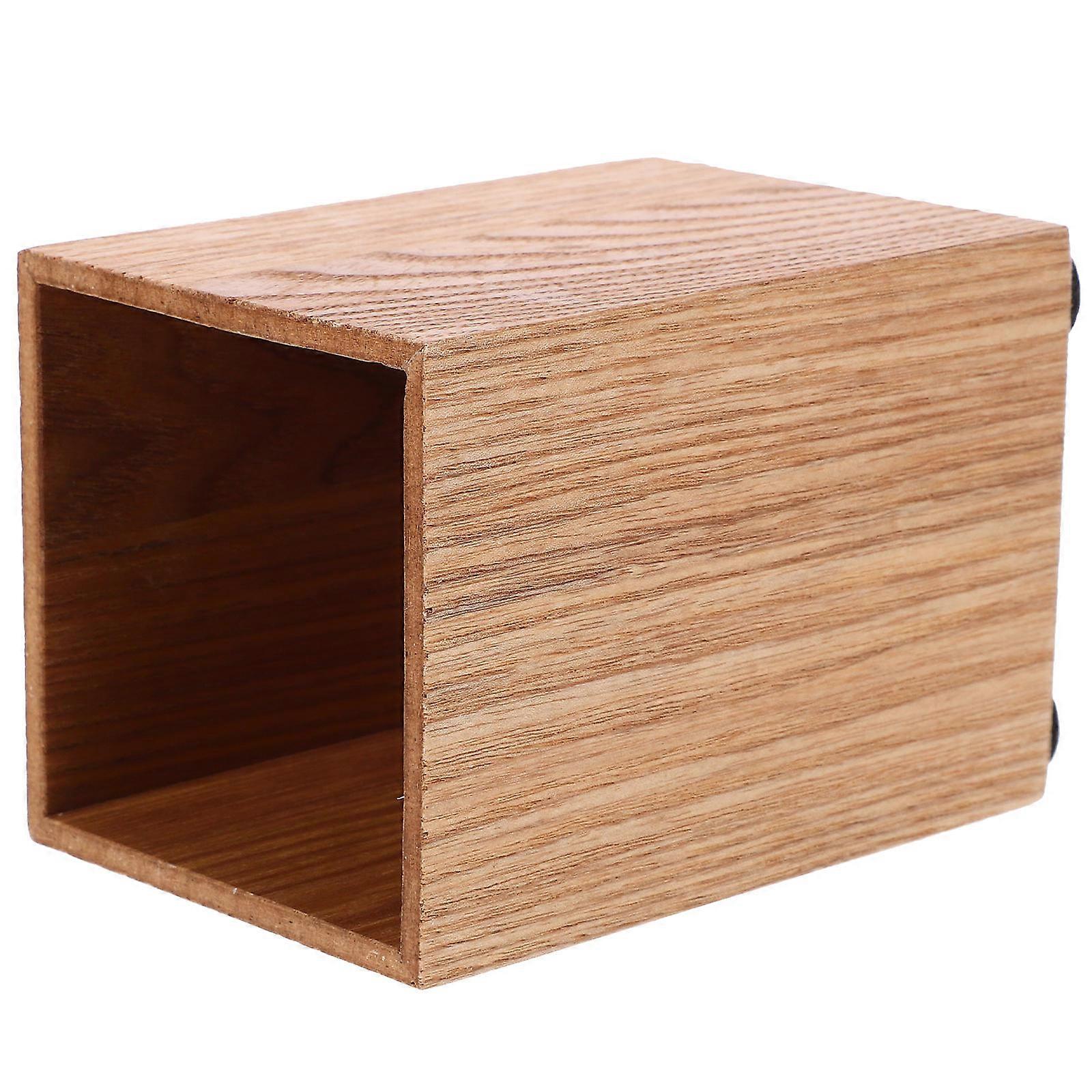 Wooden Pen Holder Desk Organizer for Office Multi-Use Pen Container