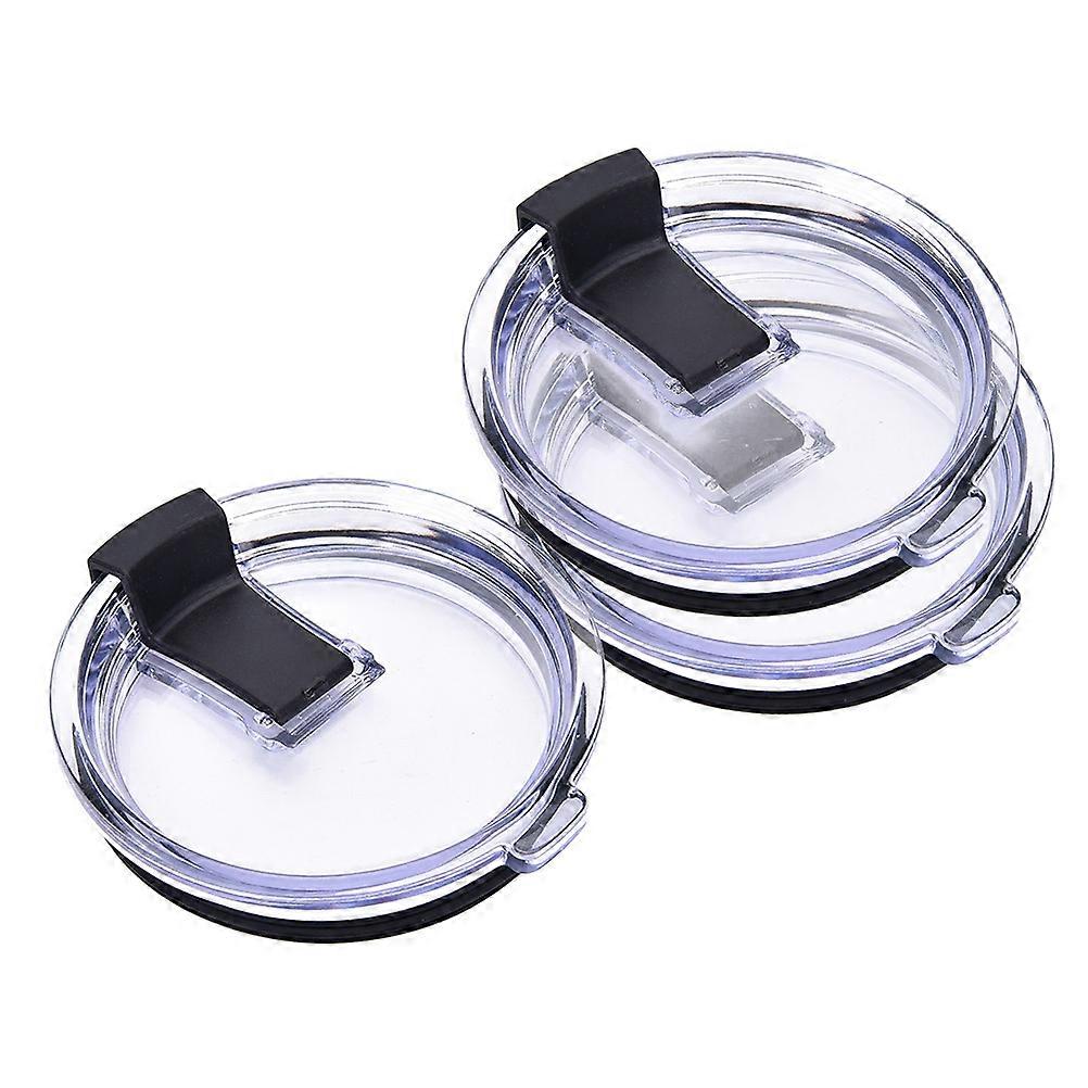 Cup Lids Replacement Leak Proof Transparent Lids Set 12Pcs for Travel Cups