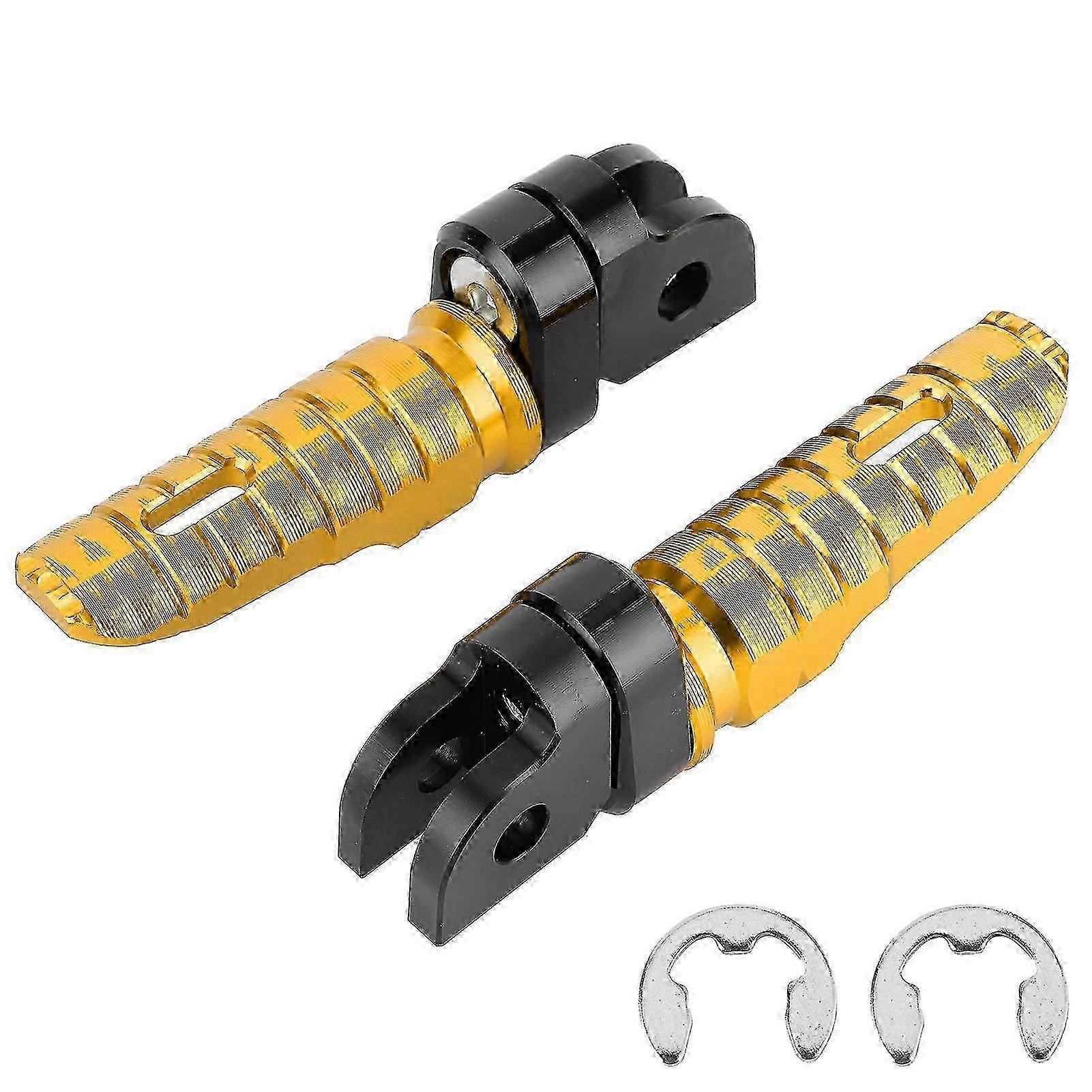 Motorcycle Front Footrests Front Left Right Pairs Fit for Yamaha MT03 MT25 MT07 MT09 R3 XJ6Red 25-26