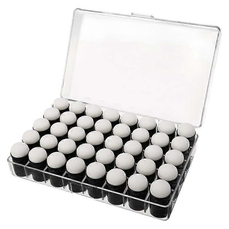 40Pcs Finger Sponge Daubers, DIY Craft Handmade Finger Painting Sponge Set with Storage Box for Crafting Painting