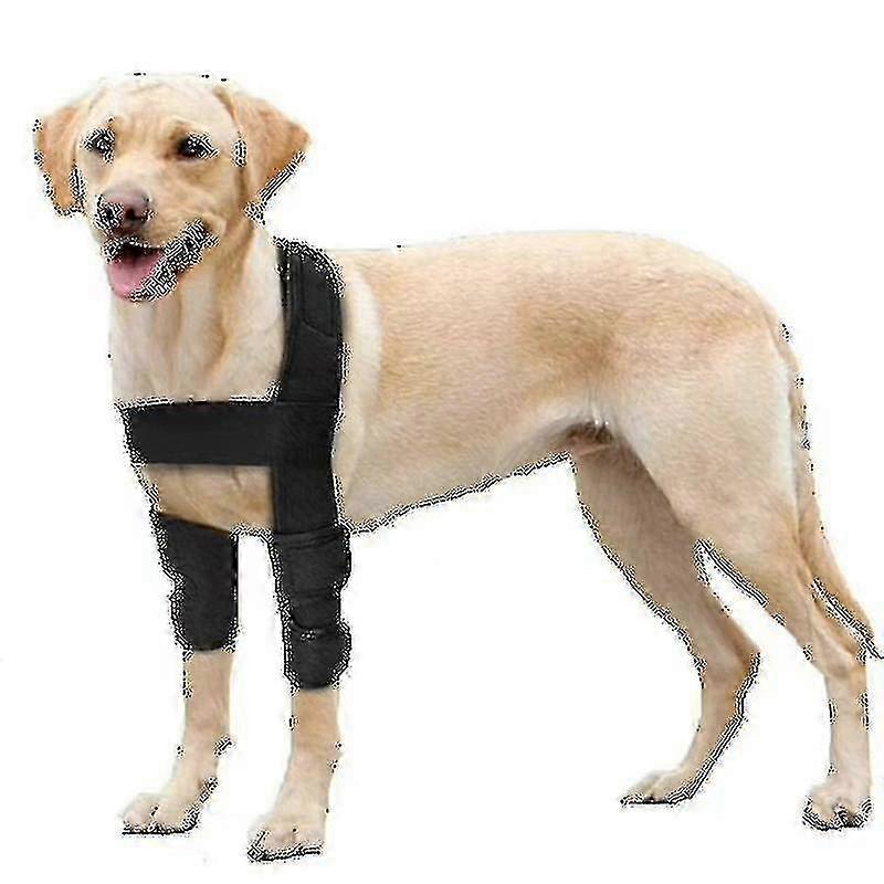 通気性のある犬用肘ブレース - 湿疹、異形成、変形性関節症、角質など、犬の肩と肘の問題をサポートします