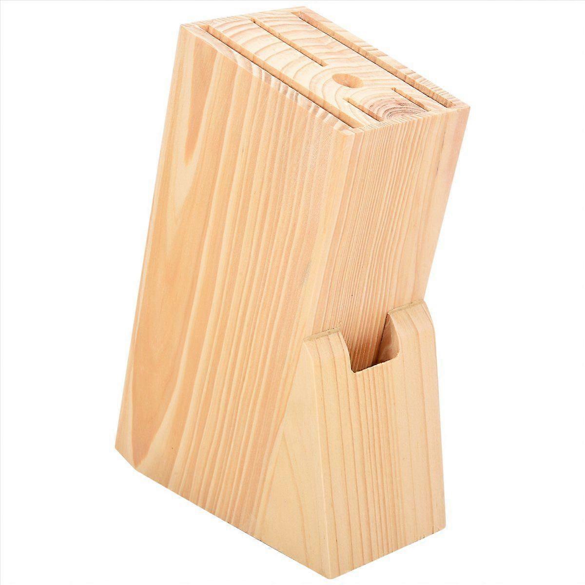 Kitchen Wood Knife Holder Bamboo Storage Shelf Organizer Kitchen Tool