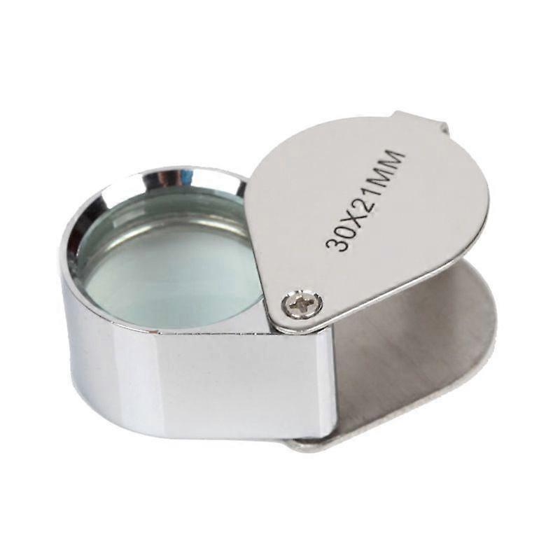 30 times folding handheld magnifying glass (30x21mm)