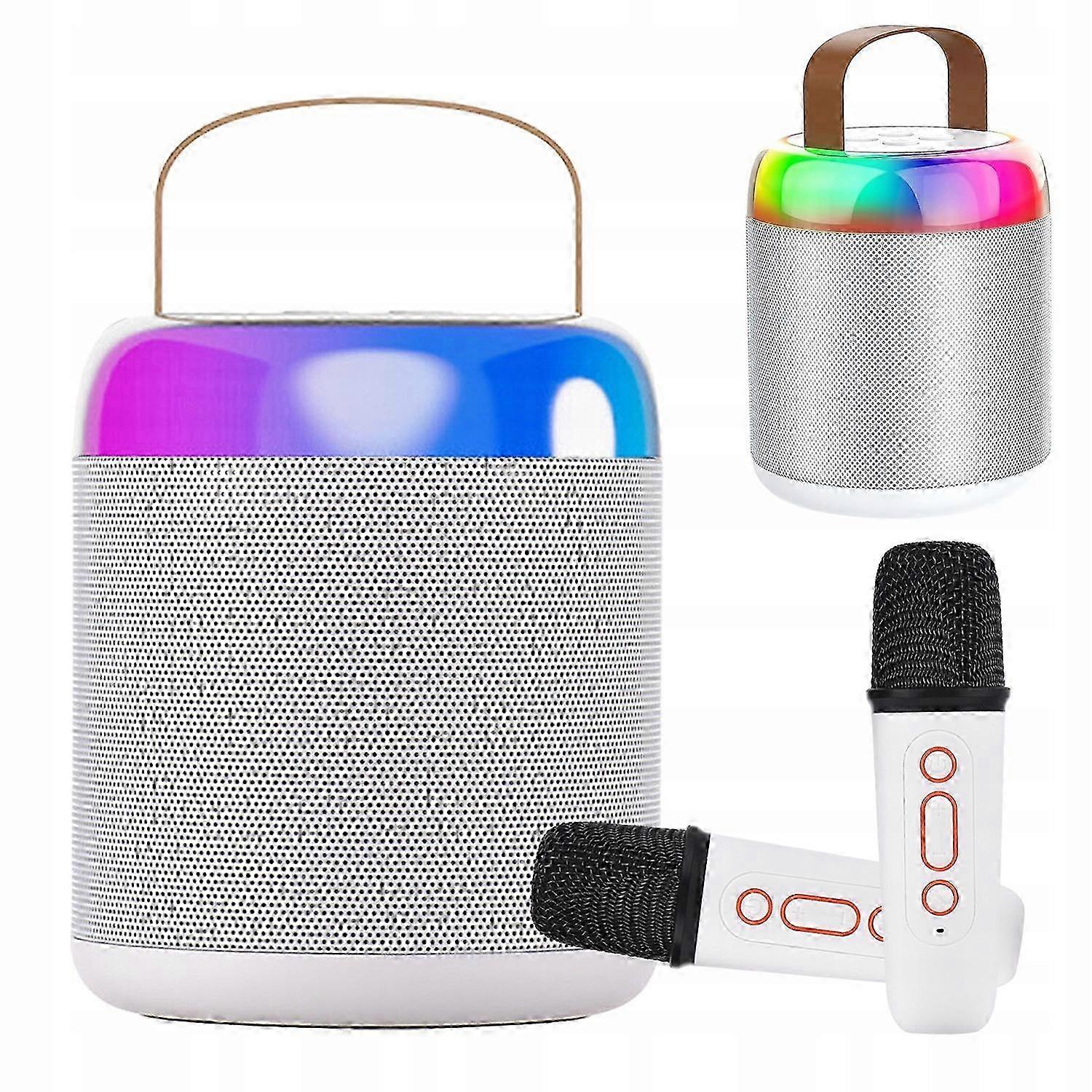 Wireless Portable Karaoke Set Bluetooth Speaker + 2x Microphone