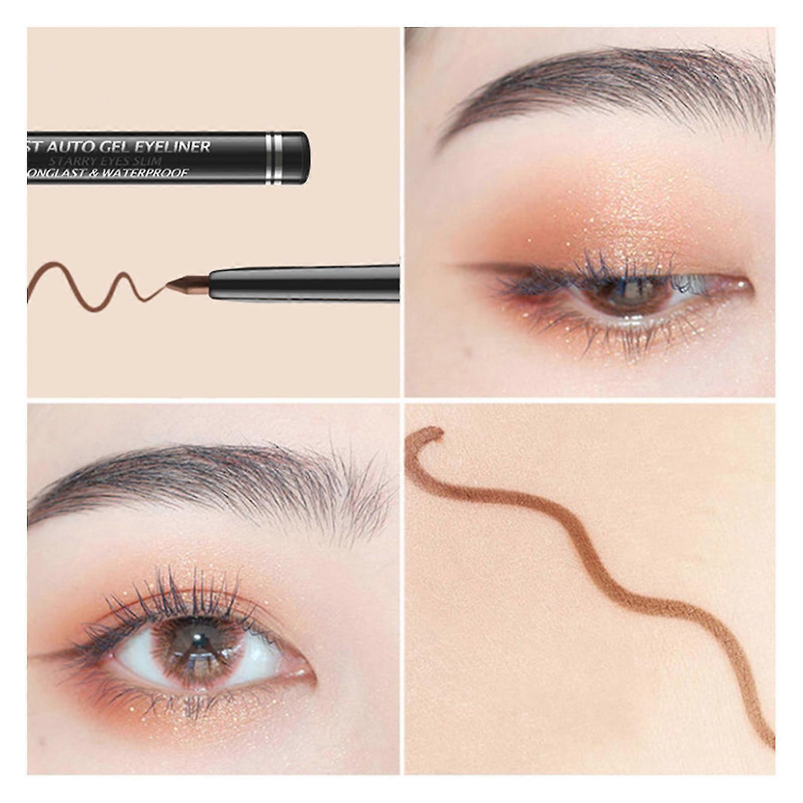 防水汗に強いアイライナー適用しやすいアイライナー女の子の敏感な目のために安全なアイライナーを取り除くのは簡単