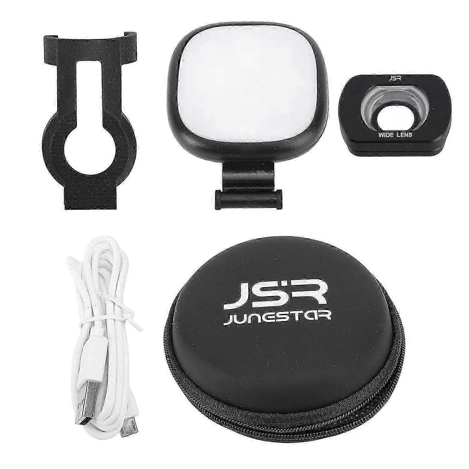 LED Video Light for Pocket 3 Adjustable 3 Color Temperatures Action Camera Auxiliary Light with Wide