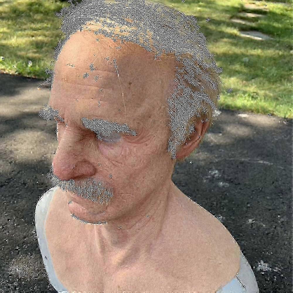 1 Realistic Latex Masks,big Nose Old Man Supersoft Wrinkle Face Headgear Masquerade Party - FKB