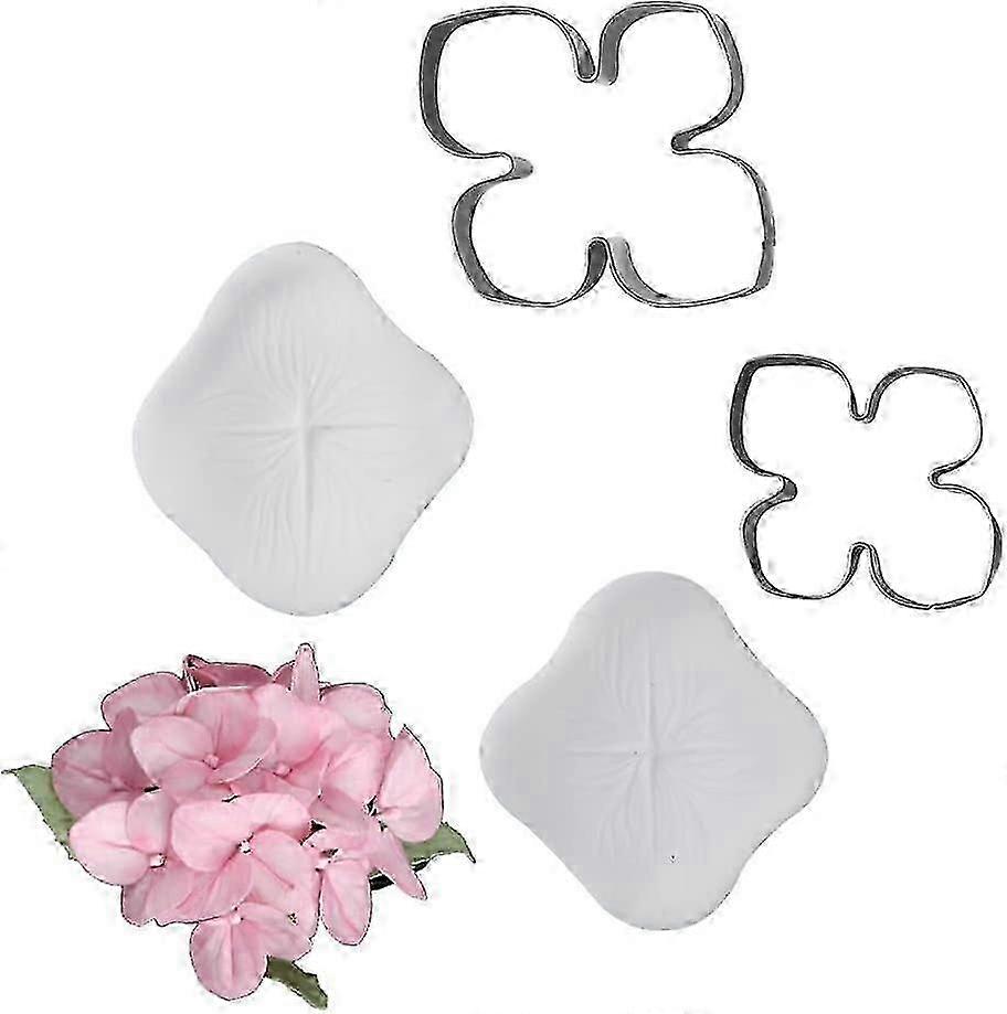 Fondant Cutters Set for Hydrangea Cake Decorating Bakery Tool