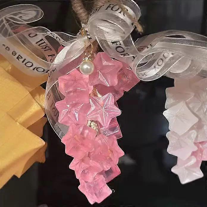 Star Soaps on a Rope, Handmade Bunch Shaped Bar Soap, Handmade Star Soaps, Natural Manual Star-Shaped Soaps, Decorative Soap Bars