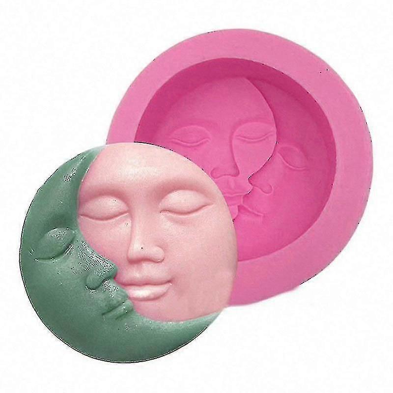 Miniowl-1pcs Pink Soap Mold Round Soap Model(green Pink)