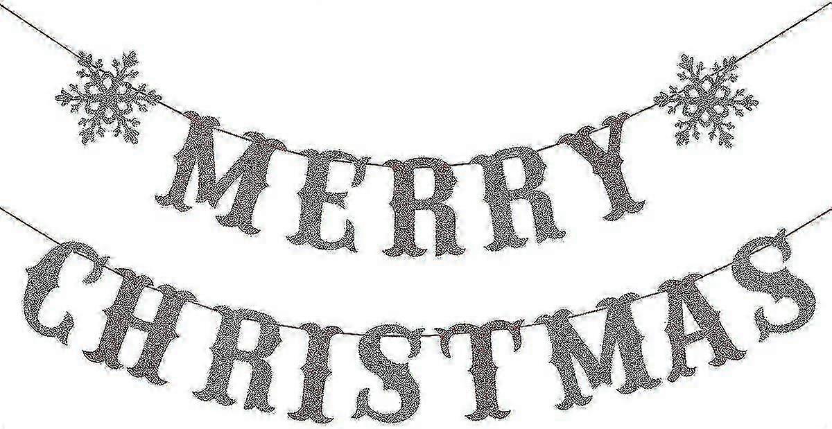 Red And Green Merry Christmas - Christmas Party Decorations, Christmas Banner, Grinch Christmas Decorations, Home Office Party Mantle Christmas D