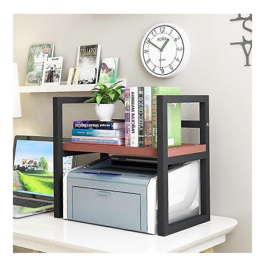Printer Stand Multifunctional Printer Rack Office Desktop Organizer Modern Desktop Bookcase Shredder Stand