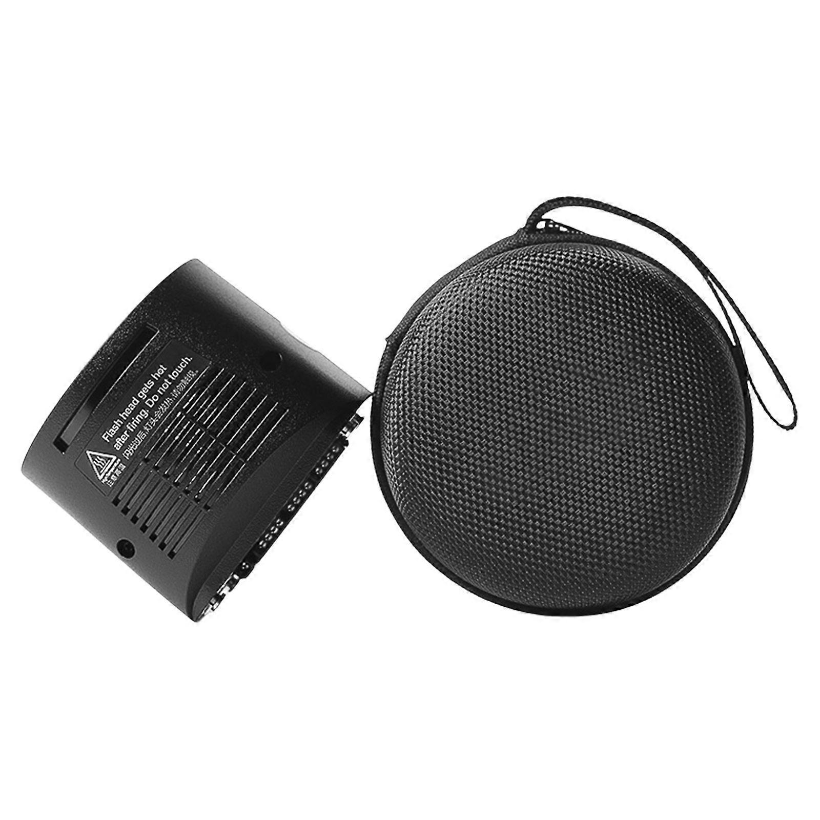 Rundt delt lampehode for H200r Ad200 fotografering eksternt blitstilbehør liten lettvekt med oppbevaringsboks flerfarget