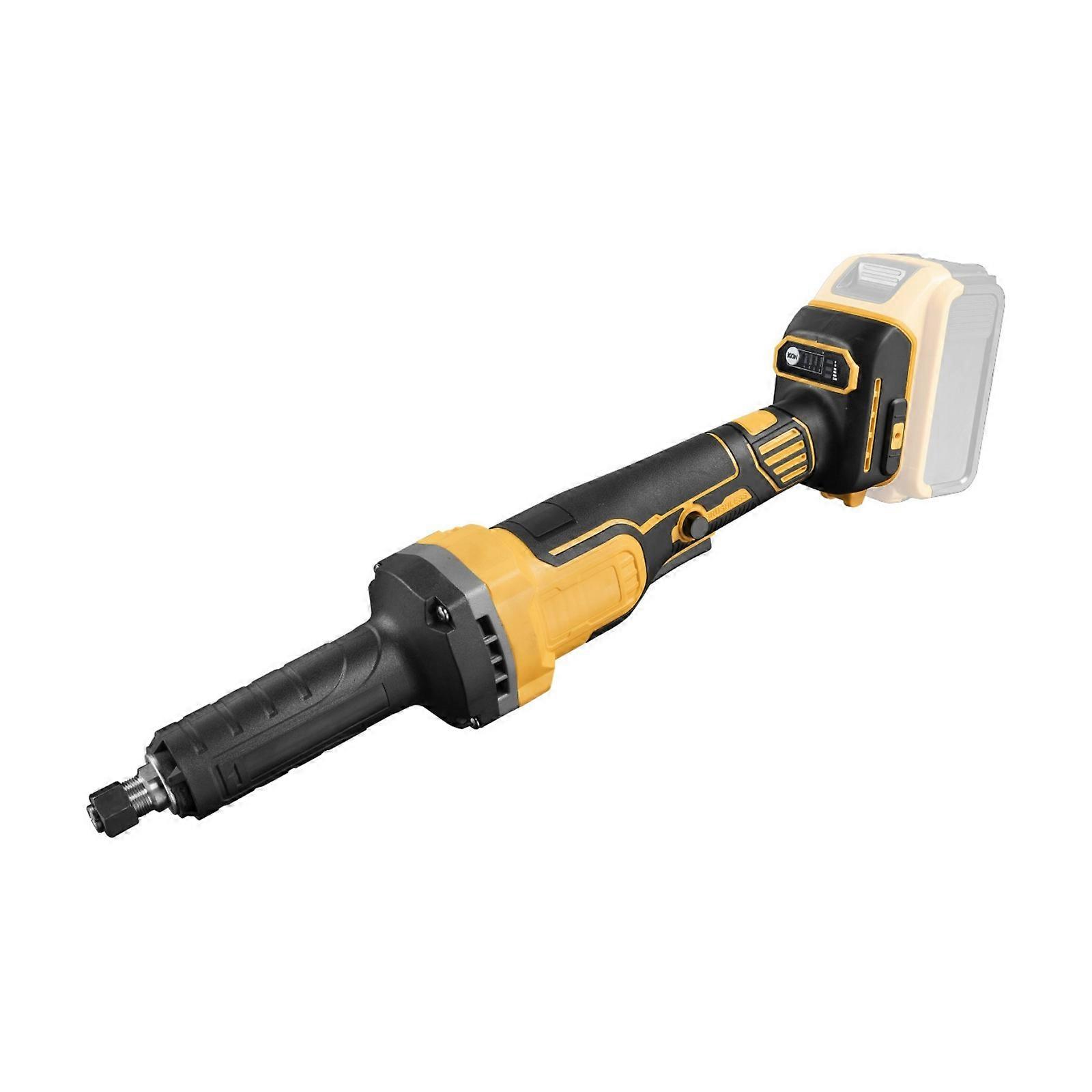 21V High Performances Cordless Die Grinder Tool Eccentric Structure Design Low Vibration Operation Engraving Tool  Yellow