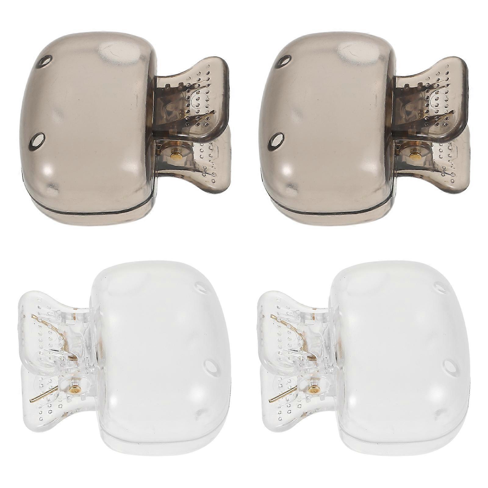 Toothbrush Protector Caps Plastic Toothbrush Heads Cover for Protecting 4Pcs Portable