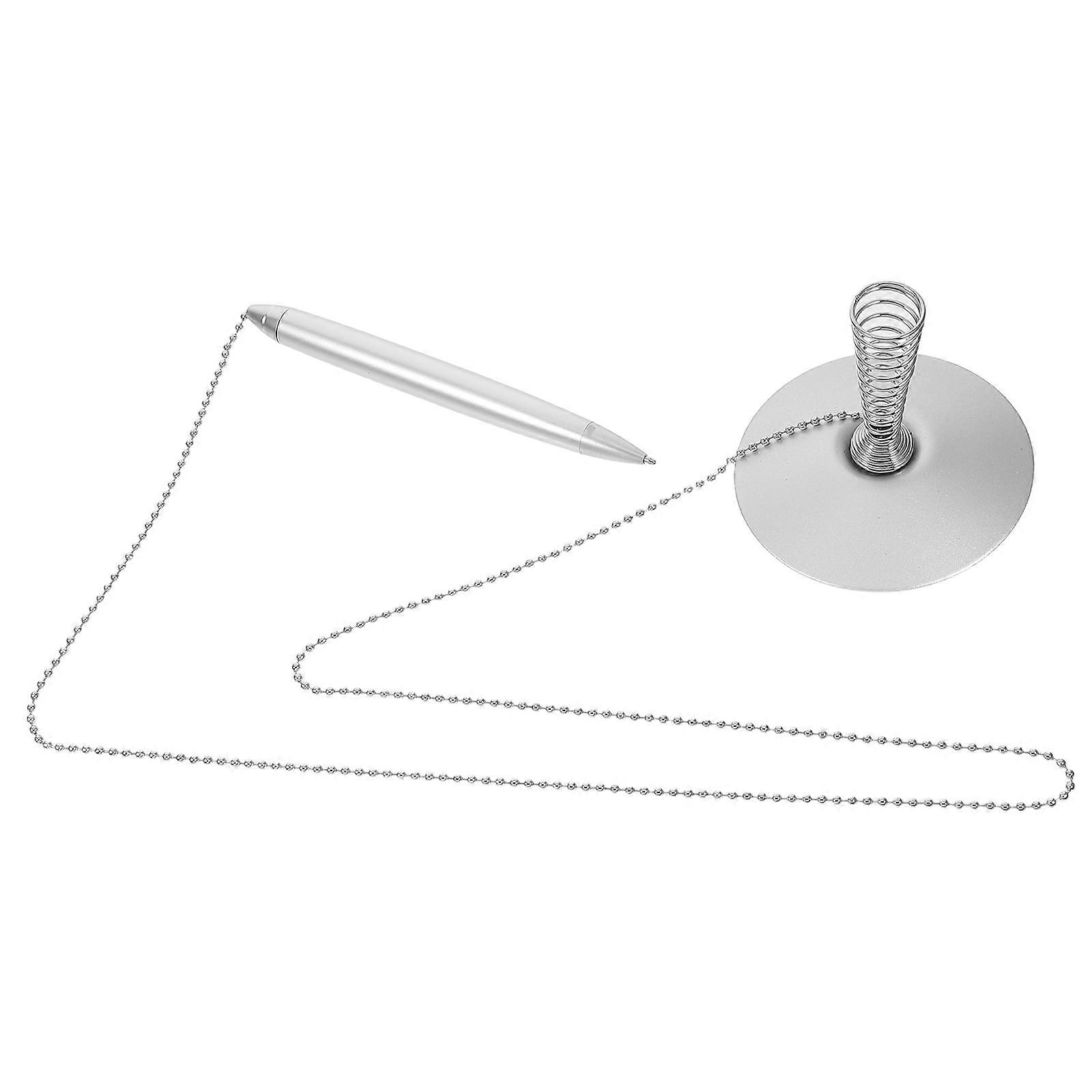 Metal Desk Pen with Chain for Smooth Signing At Reception