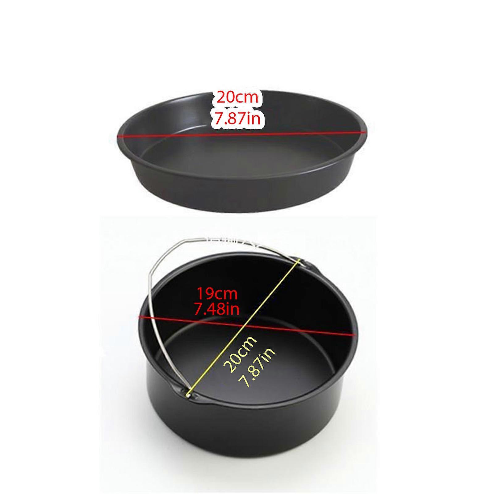 Ilmakeittimen lisävarustesarja, 9 kpl, sopii 6/7/8 tuuman uuniin, kakku- ja pizzapannulle, metallinen pidike, vartaat ja teline, BPA-vapaa, monivärinen