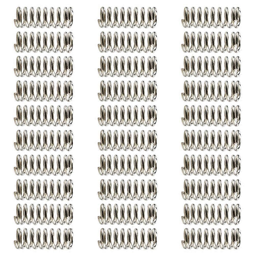 30 st. matarfjäder för 3D-skrivartillbehör för Ultimaker Makerbot Wade-extruder, förnicklad 1,2 mm