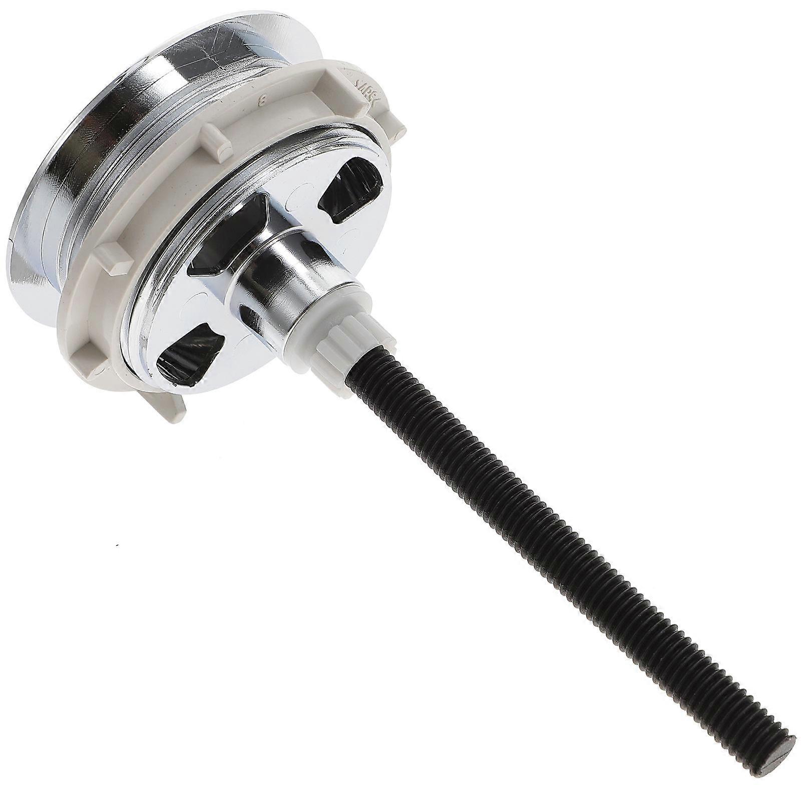 1pc Toilet Tank Dual Push Button Round Toilet Water Tank Cover Push Button