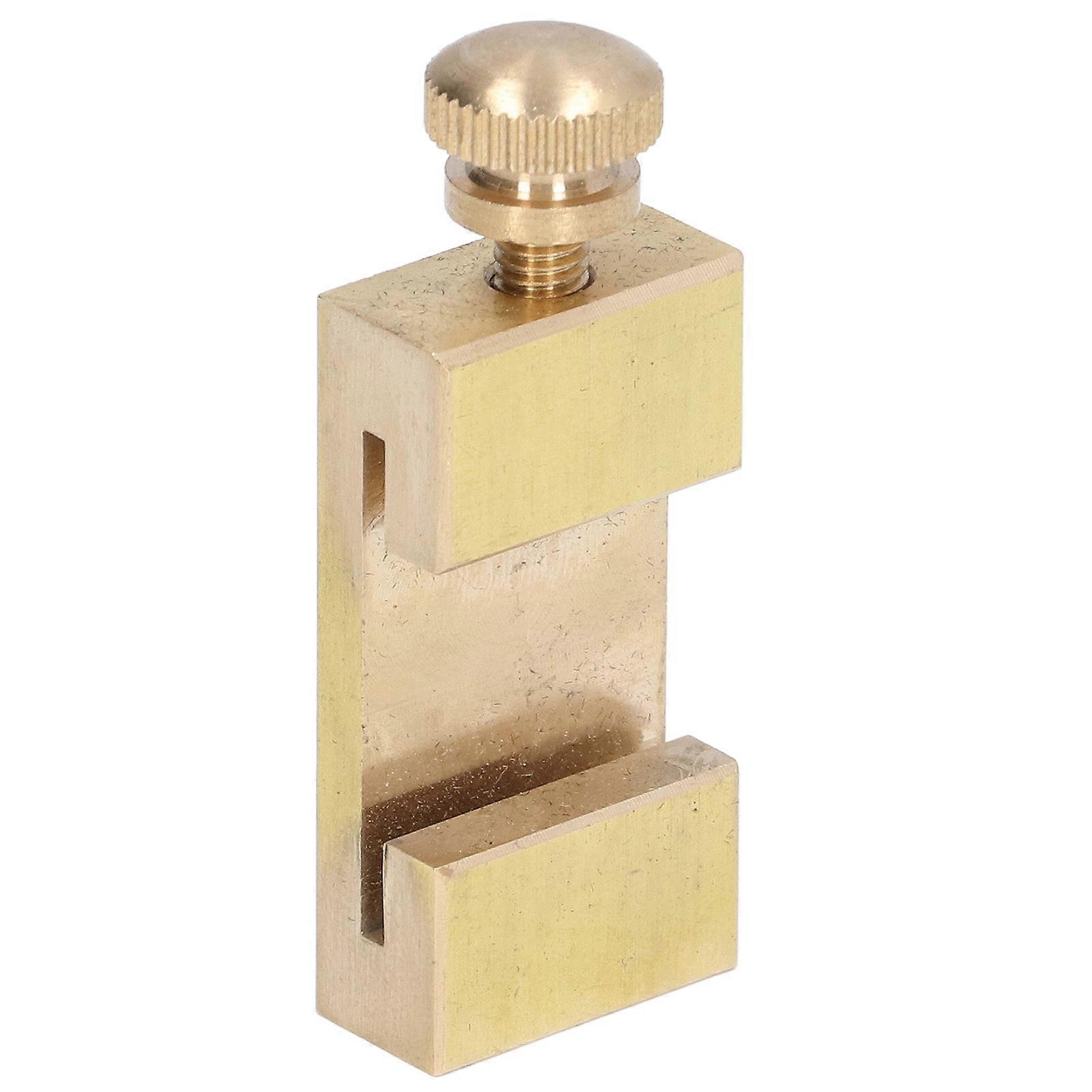 Brass Scribe Steel Ruler Positioning Limit Block Woodworking Angle Line Scriber Locator