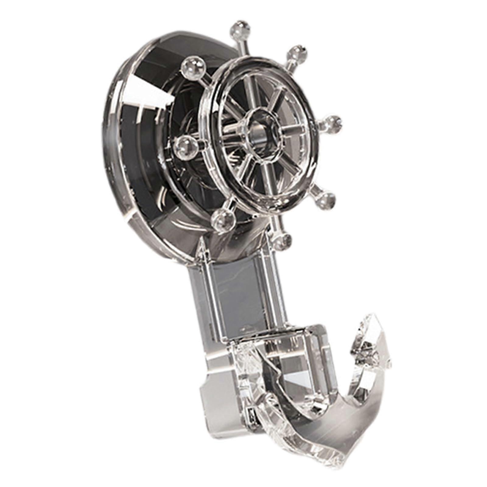 Suction Cup Hook with Strong Hold for Hanging Clothes and Towels, Reusable Gray Black