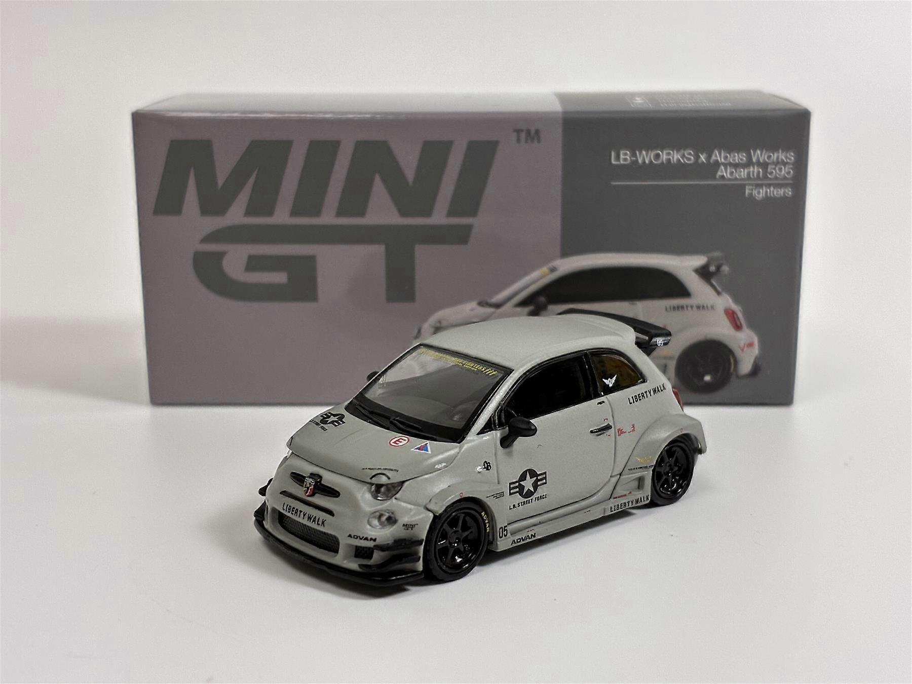 LB Works x Abas Works Abarth 595 Fighters LHD 1:64 Scale Mini GT MGT01064L