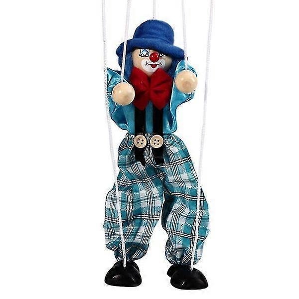 Clown Hand Puppets Toys for Children Colorful Dolls Puppet Theater Dolls Parent-Child Interactive Toys Blue