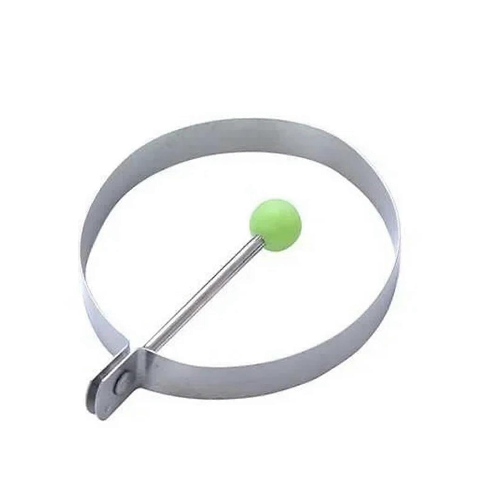 Egg Mold for Omelet and Pancake with Cartoon Design, Round Poached Egg Ring for Breakfast Baking 5 Pack