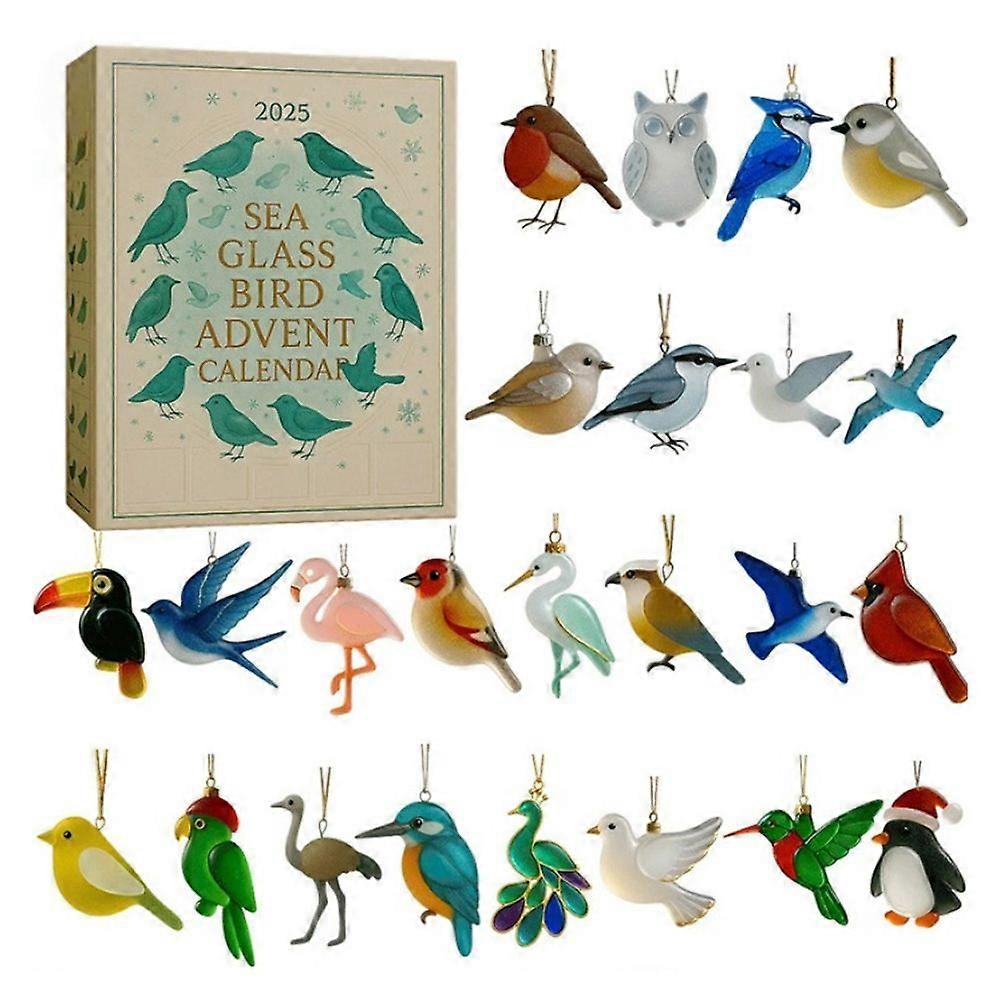 Collectible birds ornaments advents countdown Versatile Hanging Tree Ornaments for Advents Countdown Fun