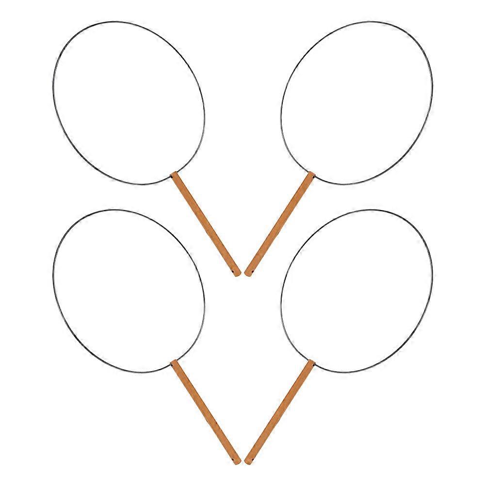 DIY Fan Frame for Traditional Hanfu Accessories 4Pcs with Handle Included