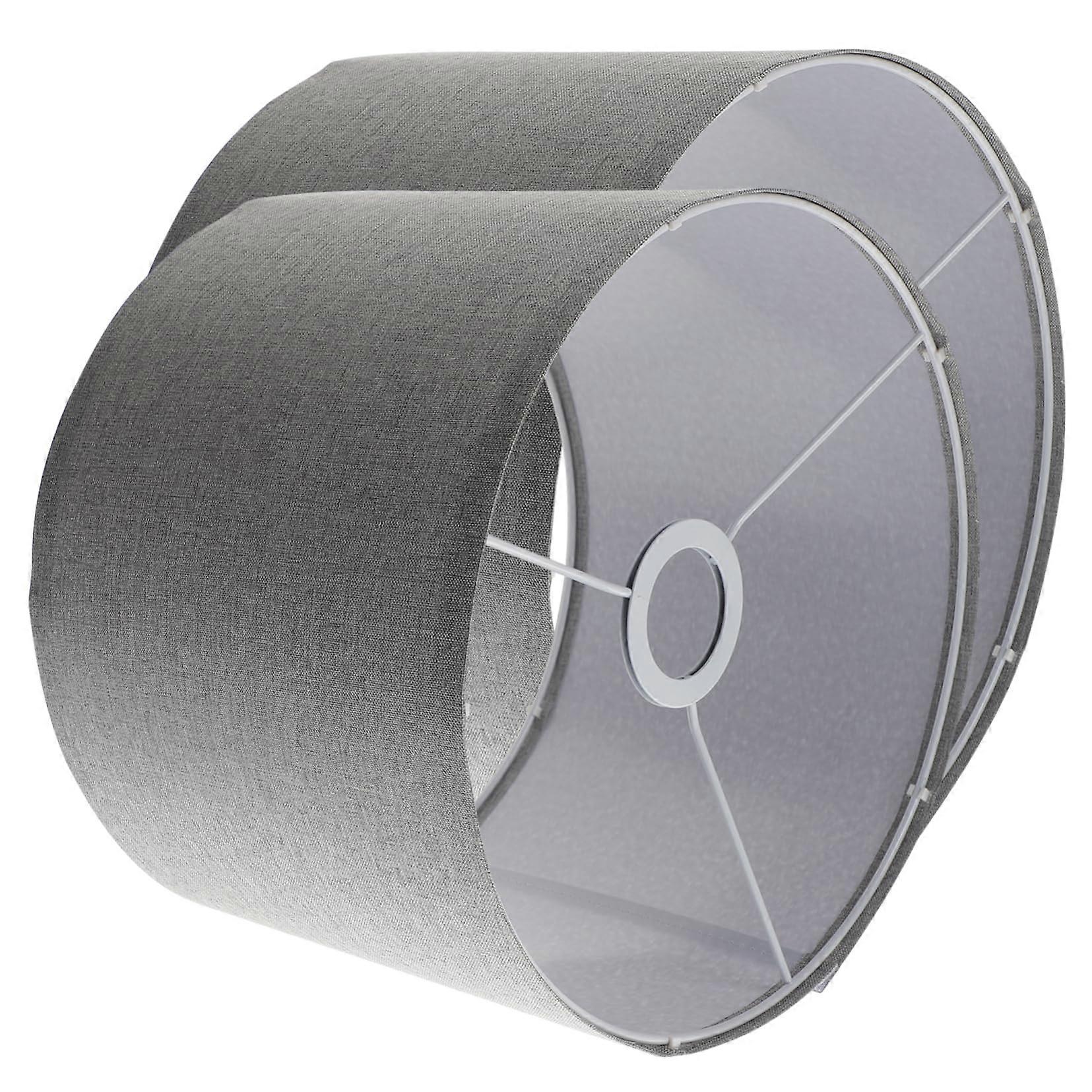 Linen Lamp Shade Set of 2 for Table and Floor Lamps, Warm Glow, Easy Install, Bedroom Living Room