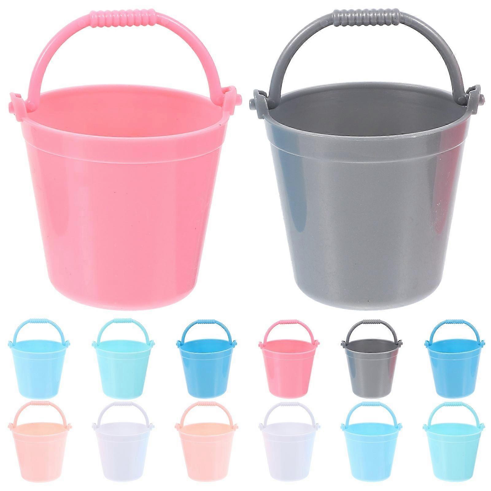 14Pcs Eimer Spielzeug Kinder Eimer Dekor Sand Wasser Eimer Eimer Modell für Kinder
