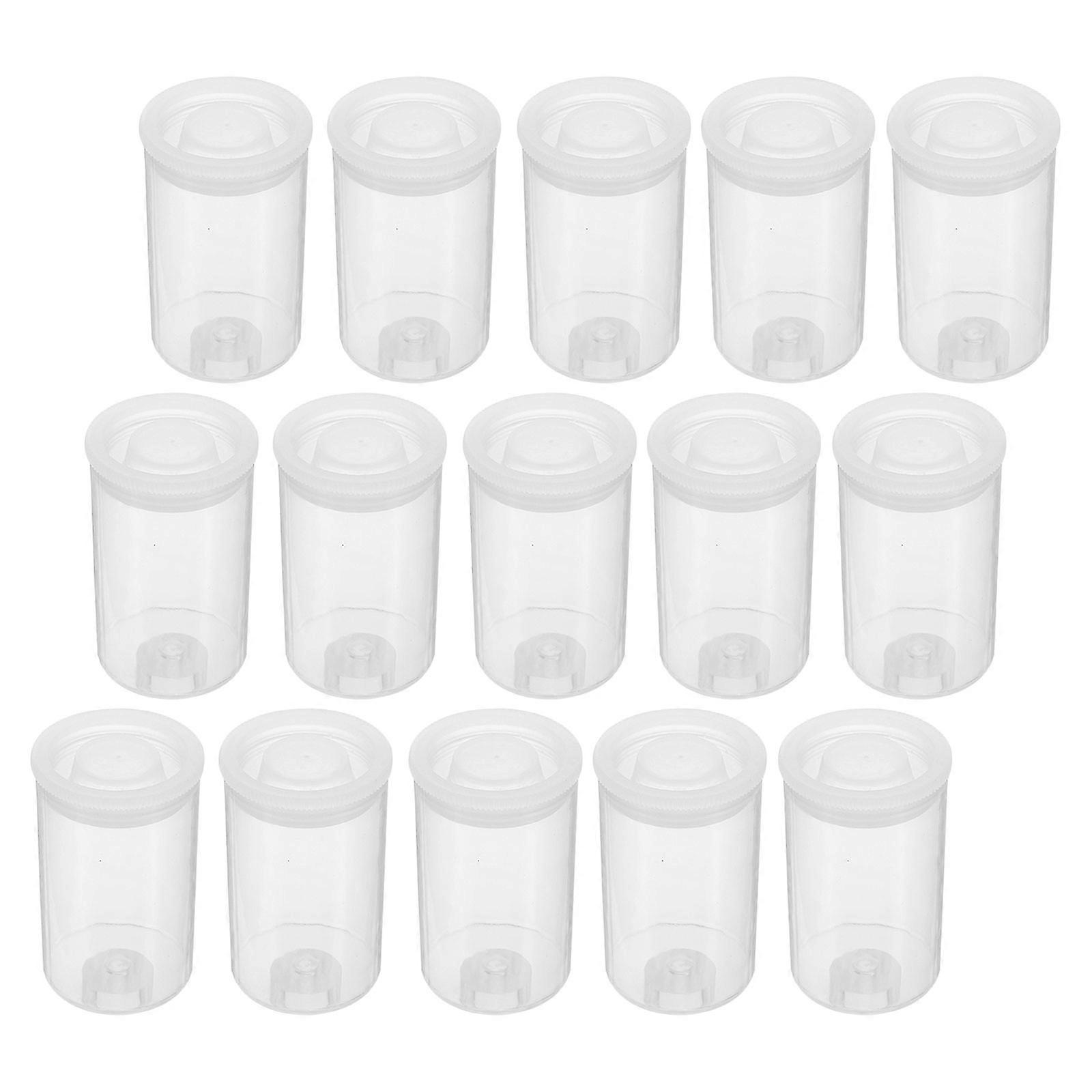 Small Clear Containers Plastic Jars for Storage 50Pcs Refillable Film Negative Cases