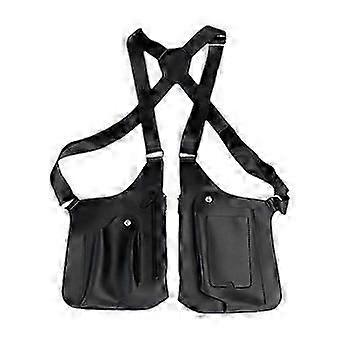 Underarm Shoulder Bag PU Leather for Running and Cosplay, Multi Pocket Design, Multicolor Options