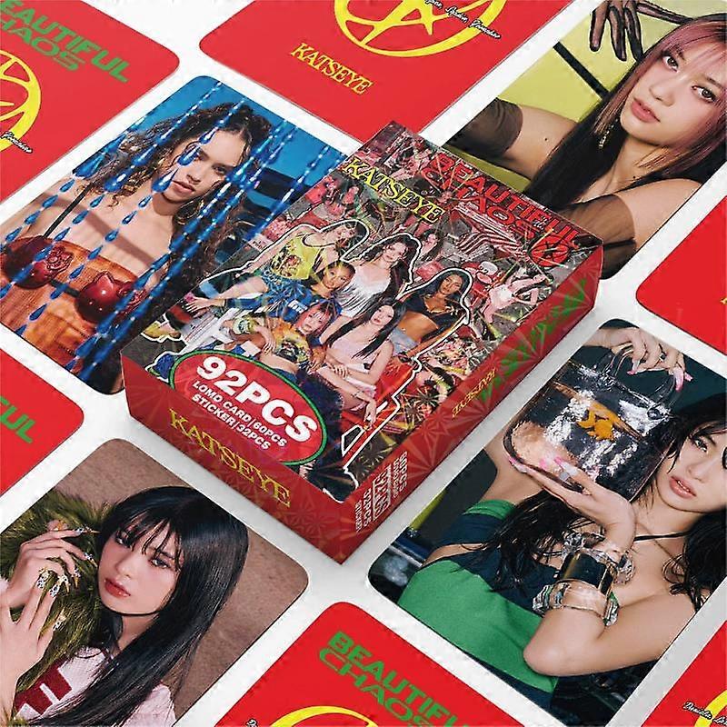 Album de 92 cartes LOMO KATSEYE Beautiful Chaos avec photos et autocollants holographiques - Manon Daniela Lara