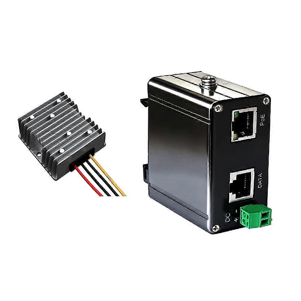 For Starlink Gen2/Gen3 2.5G Gigabit POE Injector 44-57Vdc Input POE Output MAX 150W 2.5G Industrial PoE Injector