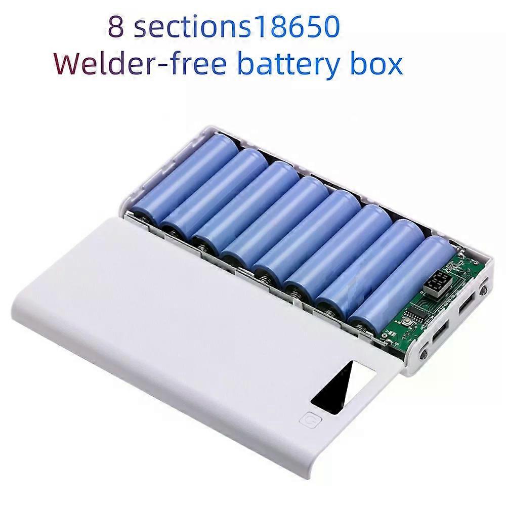 DIY Shell Case Charging Storage Case Battery Holder Dual USB Power Bank Battery Box Mobile Phone Charger For Xiaomi