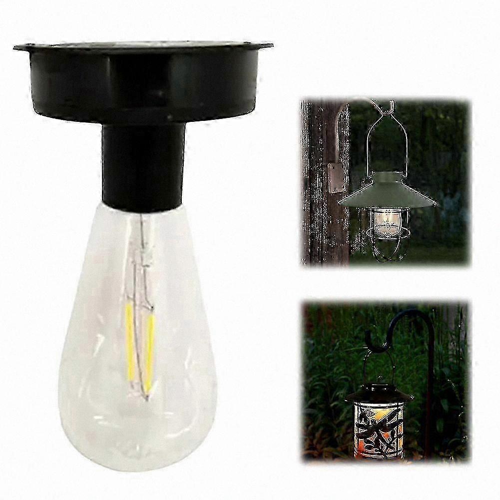 Solar Garden Lighting Kit with 2 Solar Bulbs and Extra Solar Panel Module