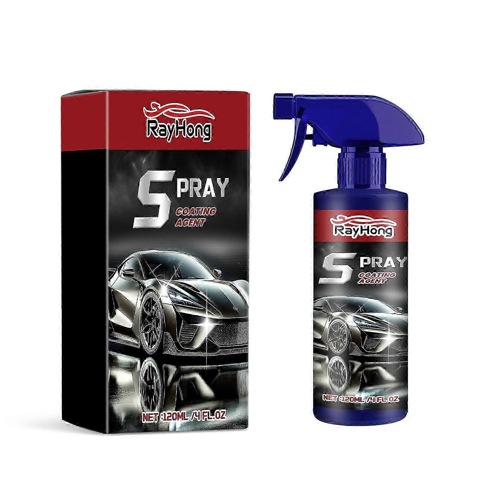120ml Car Coating Spray - High Gloss Shine, Easy Application, Long-Lasting Protection & Decontamination for All Vehicles