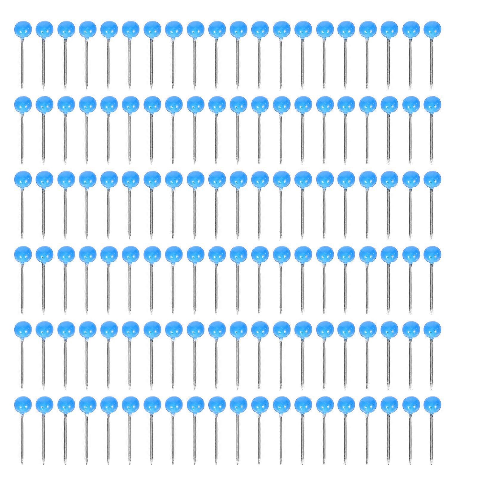 Blue Pearl Push Pins Precision Round Map Push Pins for Decor 500Pcs