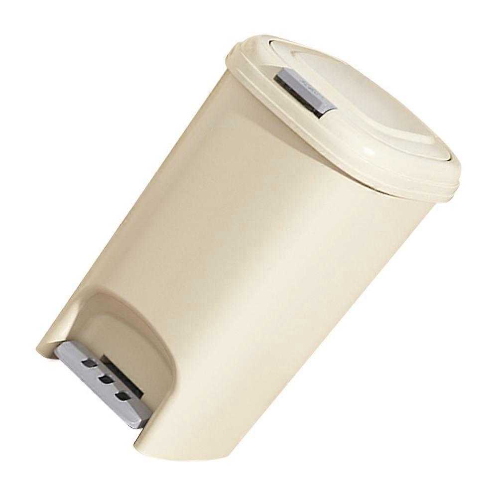 PP Trash Can with Lid Step Pedal for Kitchen Or Bathroom 8L