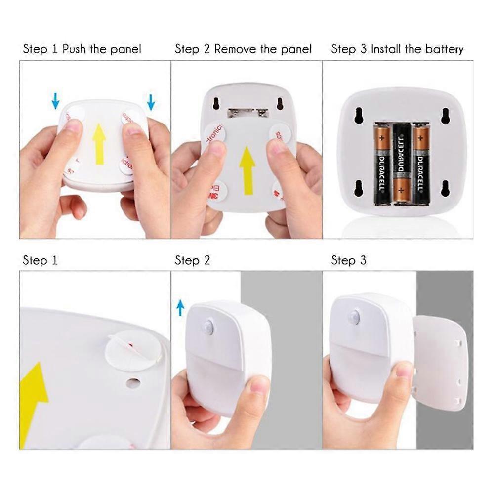 Cabinet Light LED Sensor Human Night Light 3Pcs for Home Use