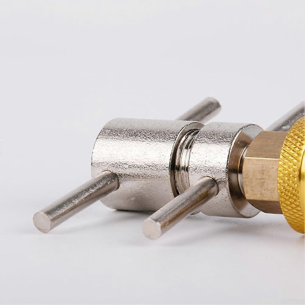 Brass Refrigerator Quick Coupling 1/4 Inch Quick Connect Fitting for HVAC Fridge Vacuum Line Cleaning