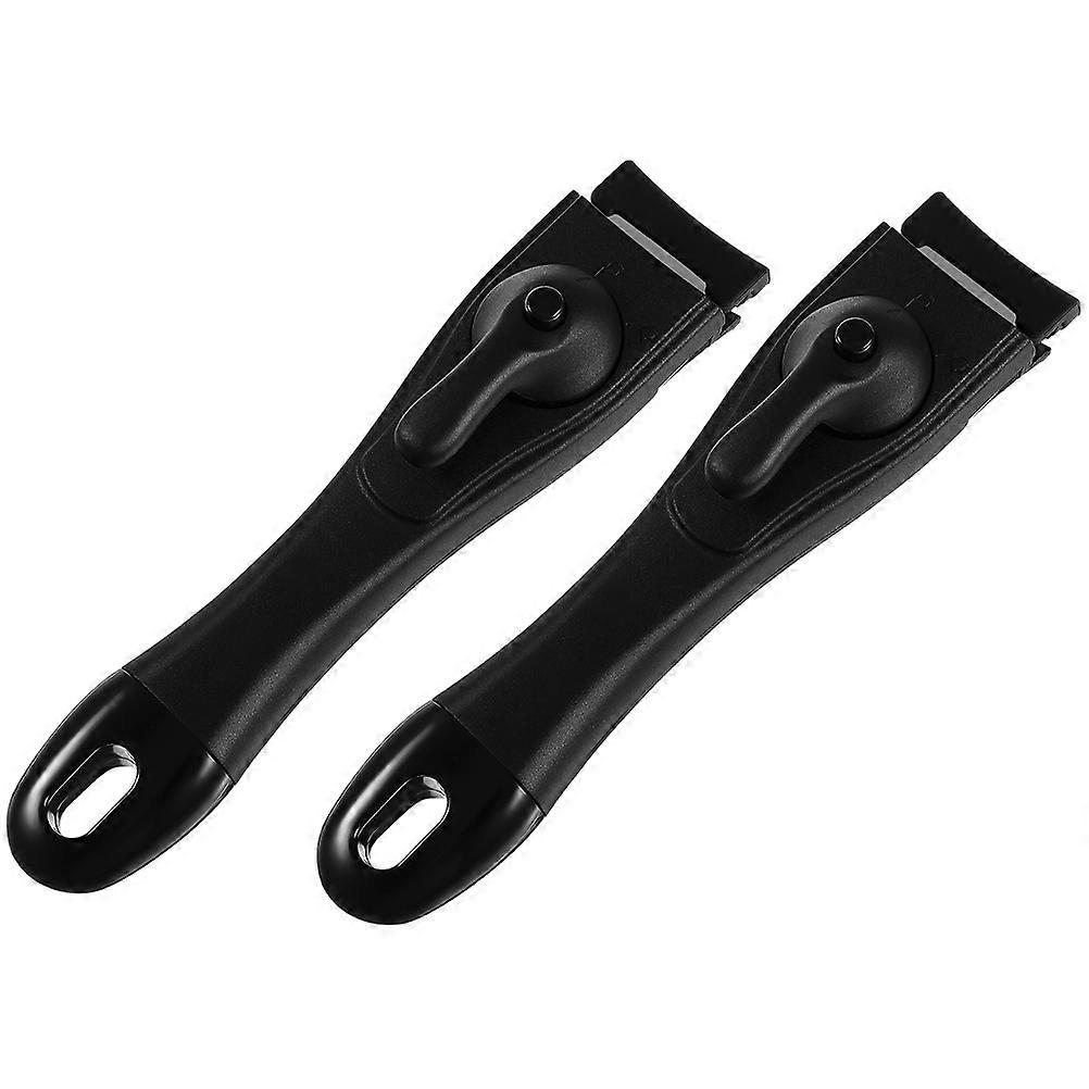 2Pcs Self-Lock Pan Handle Replacement Black Silicone for Kitchen Use