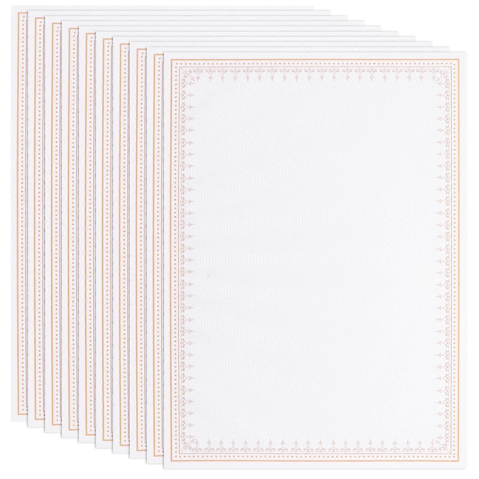 Honor Certificate Paper Blank Certificate Paper Writable 10Pcs for School Use