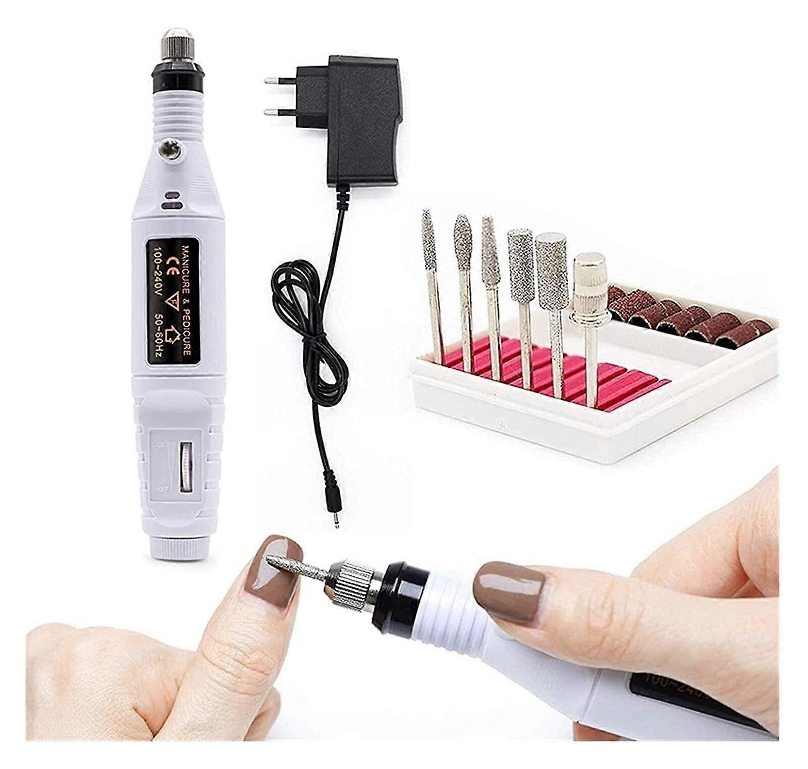Electric Nail Drill with Adjustable Speed Control, Rechargeable for Manicure and Pedicure