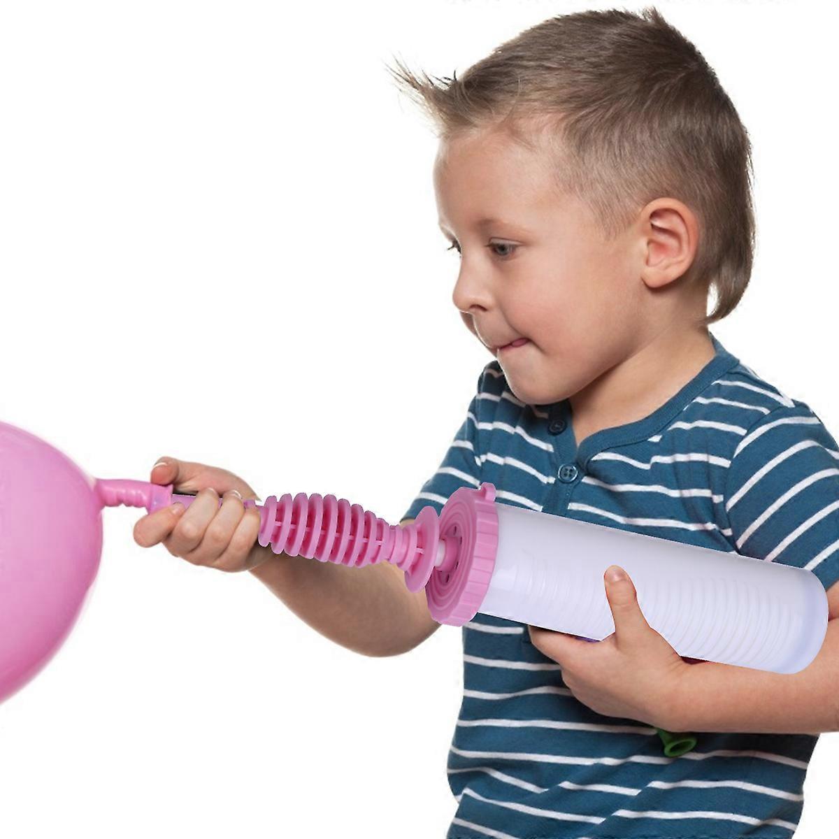 Air Pumps Hand Pump for Balloons Double Action 1Pcs White Plastic Material